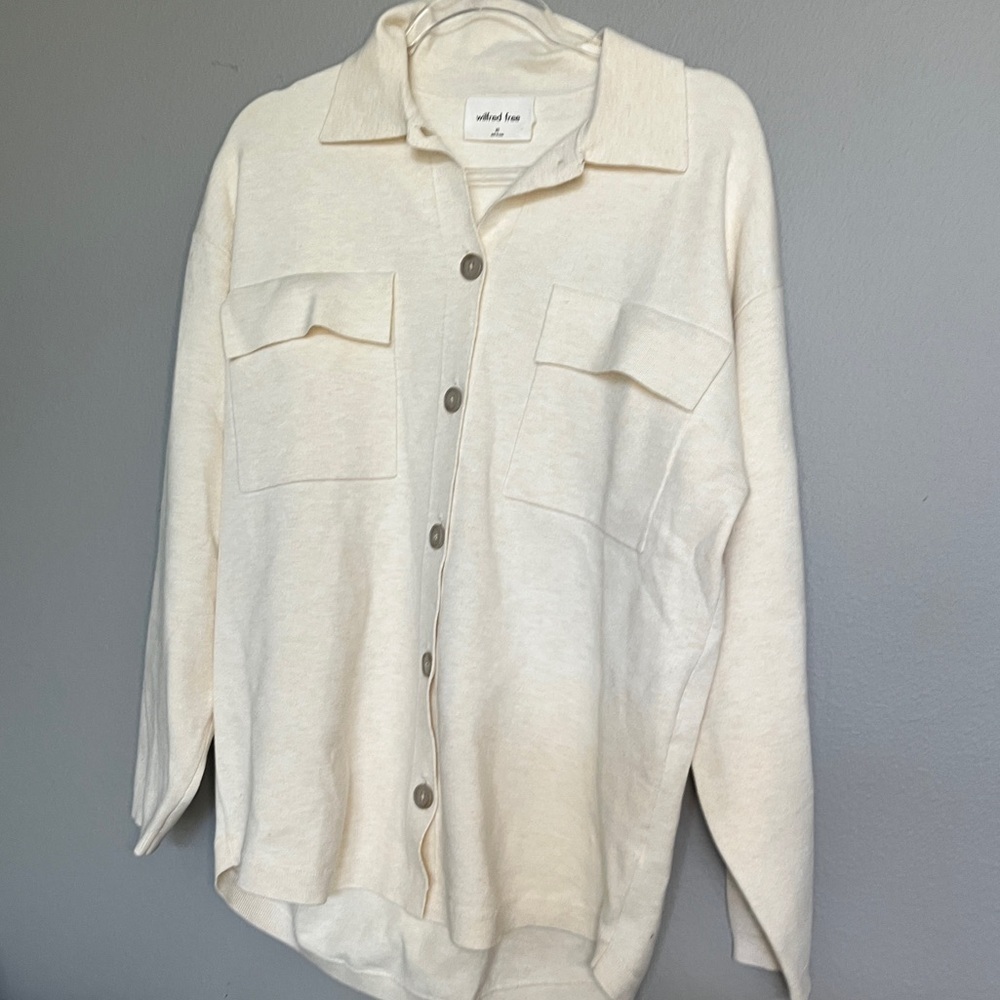 Aritzia Ronnie Sweater in Crème or Black XS - Picture 2 of 4